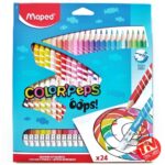 Lápices con goma maped 24 Colores