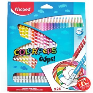 Lápices con goma maped 24 Colores
