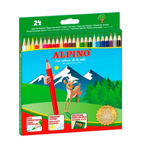 Lápices alpino de 24 colores Largo 658