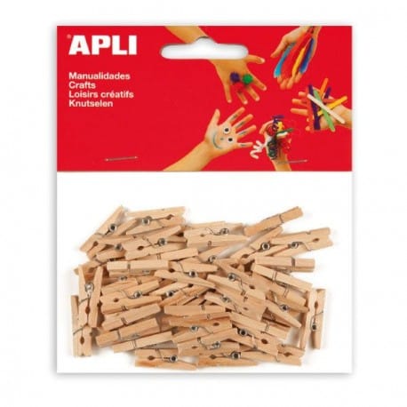 Mini pinzas madera