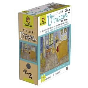 Se trata de un juego educativo ya que al mismo tiempo que se divierten creando el mosaico, aprenden a reconocer las grandes figuras del arte.
