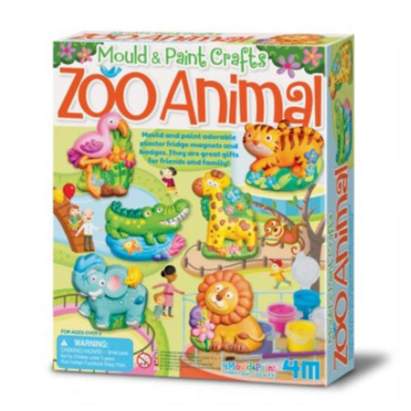 Moldea y pinta tus animales del zoo