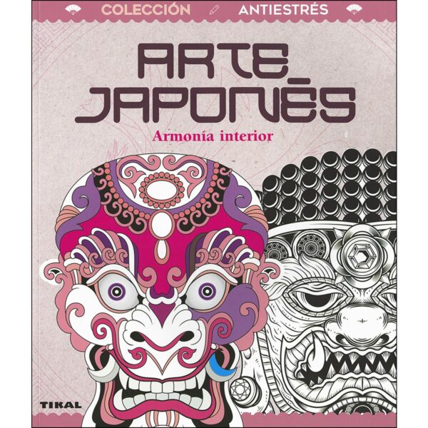 libro para colorear. arte japonés