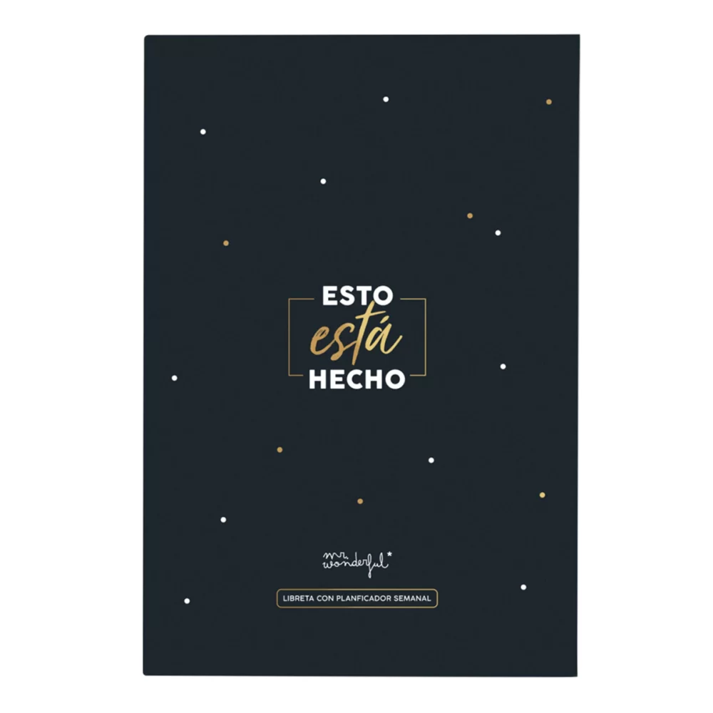 Libreta con Planificador Semanal Mr. Wonderful: Esto está hecho