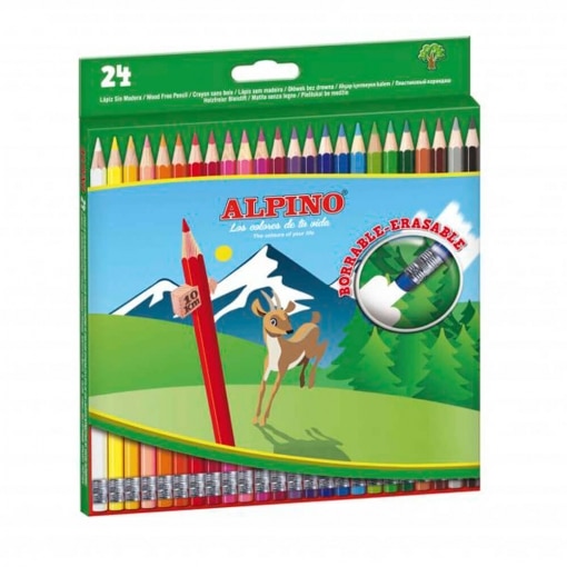 Alpino 24 lápices con goma