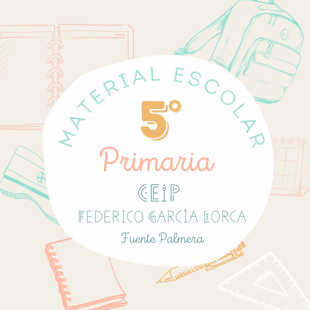 Material escolar 5 primaria