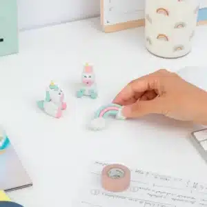 Set de gomas de borrar con formas - Unicornio