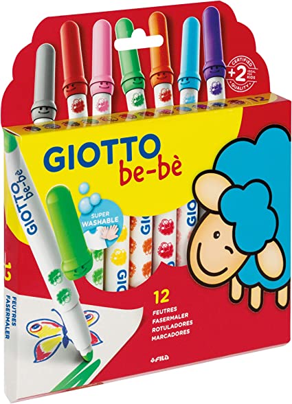 Estuche 12 super rotuladores Giotto be-be colores surtidos