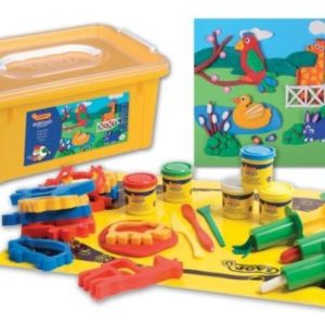 Plastilina set blandiver soft dough 50g. animales+extrusora+accesorios