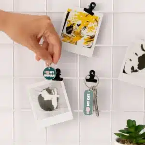 Set de llavero y placa a juego para auténticos cat lovers