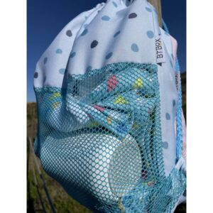 Mochila Saco BtBox Lunares azul