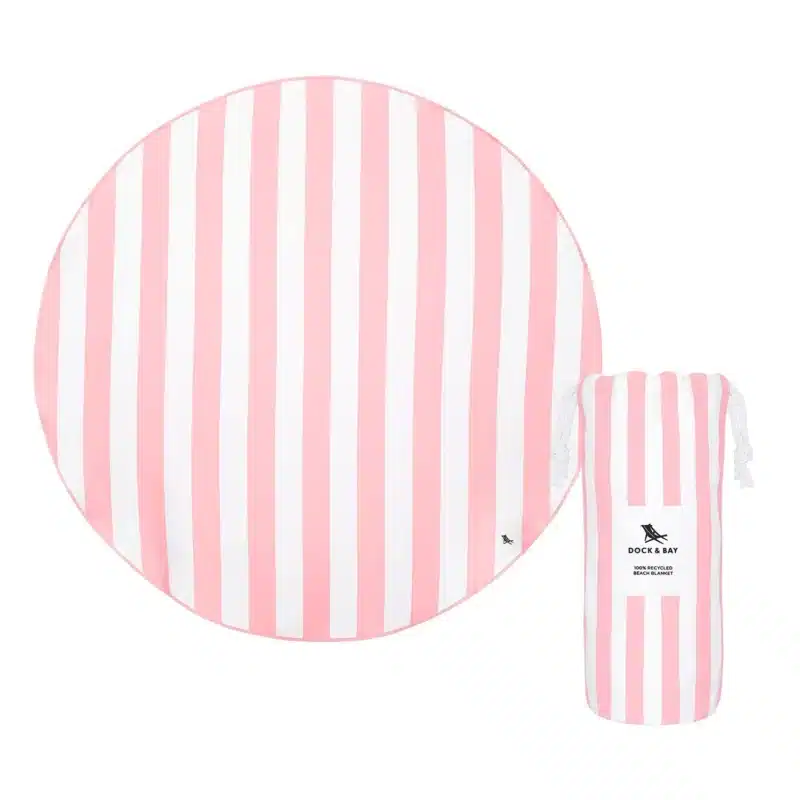 Toalla Dock & Bay Redonda Rosa Pastel
