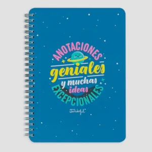 Libreta A5 - Anotaciones geniales y muchas ideas excepcionales
