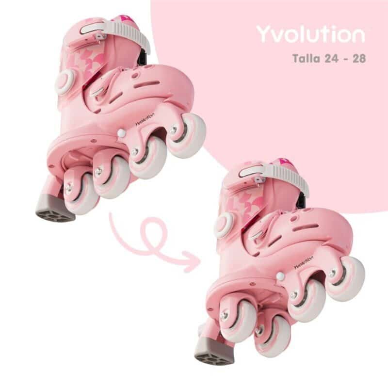 Patines Twista rosa T 24-28 Yvolution