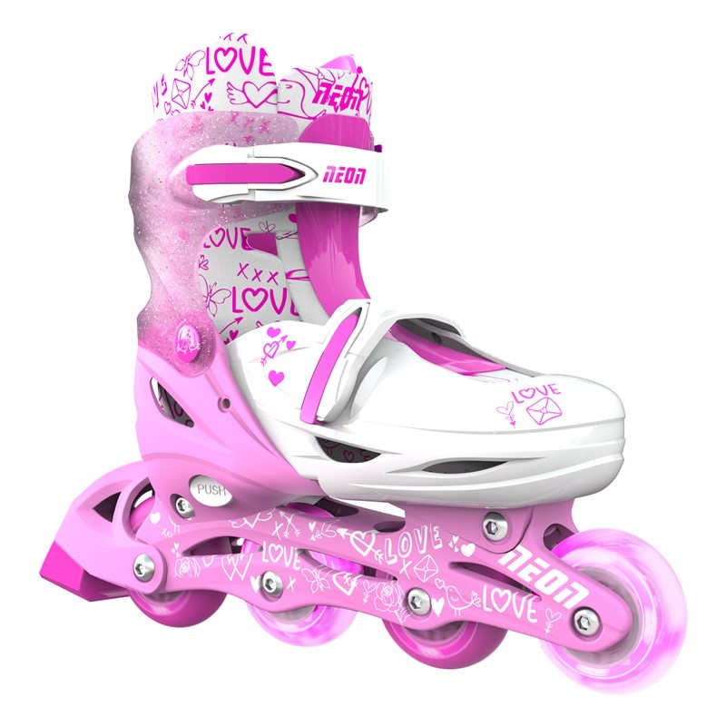 Patines Combo neon rosa T 34-38
