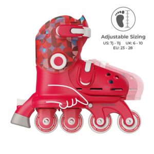 Patines Twista rojo T 24-28 Yvolution