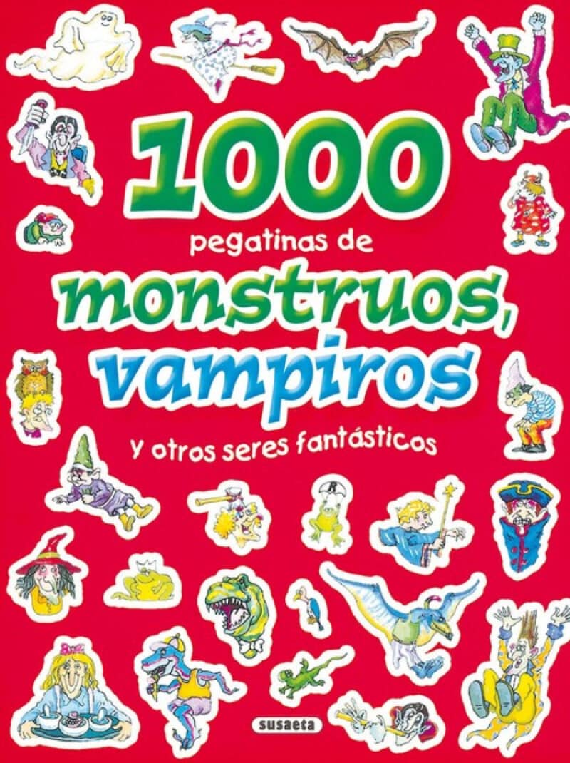 1000 Pegatinas de monstruos, vampiros y otros seres fantásticos