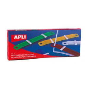 Encuadernador fastener de plastico colores Apli