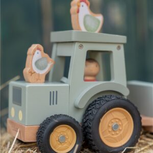 Tractor con trailer pequeña granja FSC Little Dutch