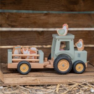 Tractor con trailer pequeña granja FSC Little Dutch