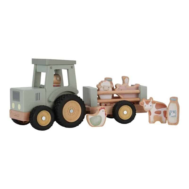 Tractor con trailer pequeña granja FSC Little Dutch