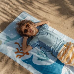 Toalla de playa Ocean Dreams azul Little Dutch