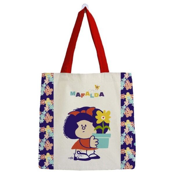 Bolsa algodon Mafalda plantita