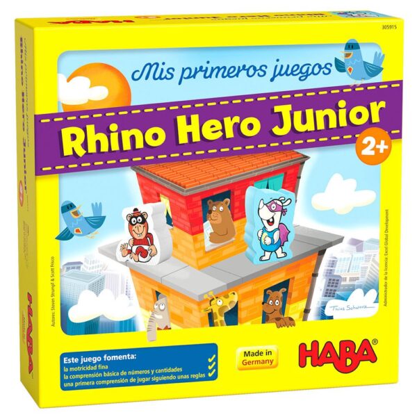 Mis primeros juegos - Rhino Hero Junior - Juego de mesa