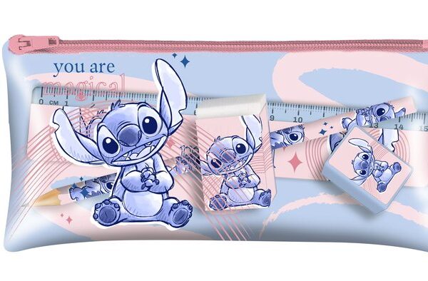 Set de papeleria con estuche Stitch Disney