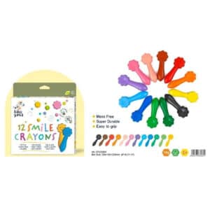 Crayones sonrisa 12 colores