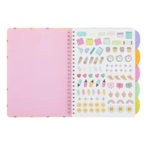Libreta A4 con separadores - Dreaming, creating, shining