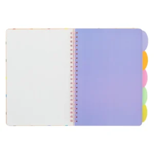 Libreta A4 con separadores - Dreaming, creating, shining