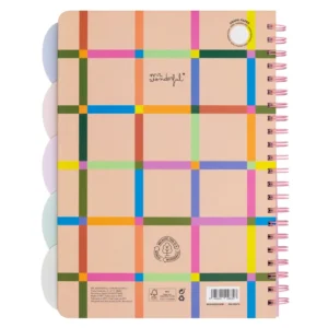 Libreta A4 con separadores - Dreaming, creating, shining