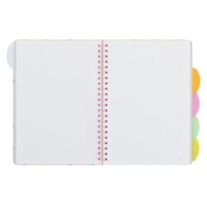 Libreta A4 con separadores - Dreaming, creating, shining