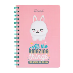 Libreta A5 Conejo 3D - All the amazing things I'm going to enjoy