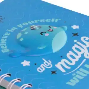 Libreta A5 Narval 3D - Believe in yourself and magic will happen