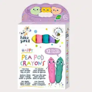Crayones Guisantes felices 12 colores pastel