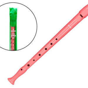 Flauta honner 9508 color coral funda ver transparente