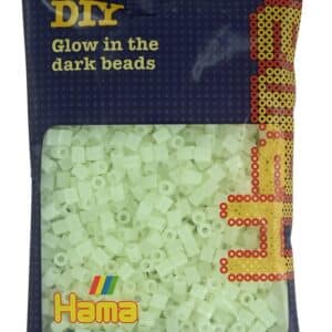 Bolsa Hama midi Brilla en la oscuridad verde 1000 piezas