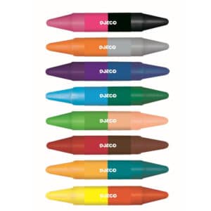 Colores para peques 8 ceras dobles - Djeco