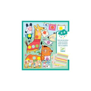Crear con pegatinas animalitos - Djeco