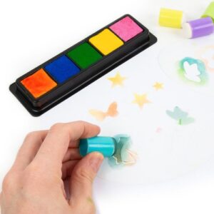 Kit de sellos con plantillas y aplicadores de esponja