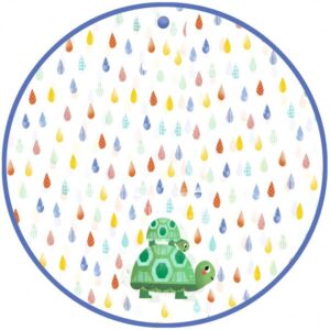 Poncho de lluvia tortuga talla XS 90-110 cm