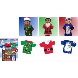 The Elf on the shelf - Vestuario Claus couture pack 3 camisetas