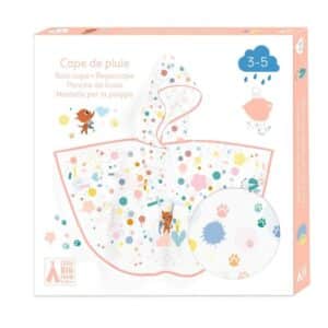 Poncho de lluvia gato talla XS 90-110 cm
