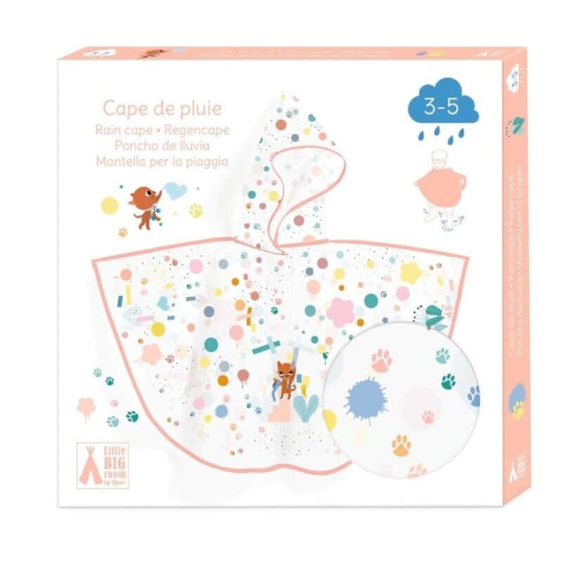 Poncho de lluvia gato talla XS 90-110 cm