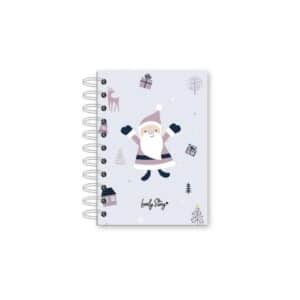 Libreta A6 Navidad - Papá Noel gris