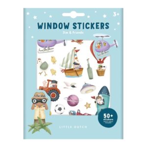 Pegatinas Jim & friends para ventana Little Dutch