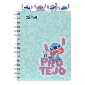Cuaderno Coolpack A5 con Divisores – 100 Hojas Cuadrícula 5x5 Diseño Turquesa Stitch