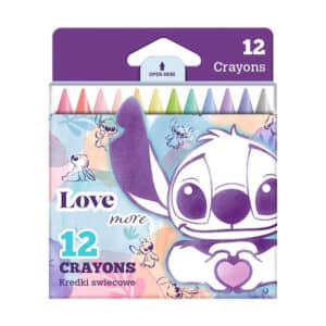 Lápices de Cera Stitch – Pack de 12 Colores Pastel